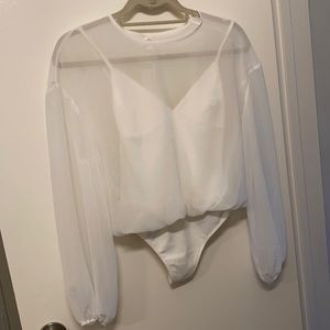 wilfred body suit flowy blouse never worn